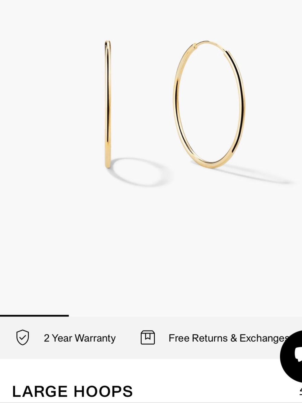 Mejuri 14k Large Hoops